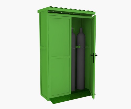 Klatka box na butle gazu technicznego