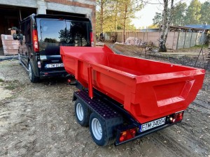 Przyczepka Wywrotka hydrauliczna do samochodu ciągnika  (1)
